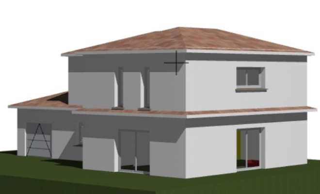 Étude de projet pour une surélévation d'une maison de plain pied sur Vienne, Vienne, J&C Conception